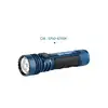 Lampe de poche Olight Seeker 4 Pro bleue, éclairage LED puissant, usage extérieur/professionnel.