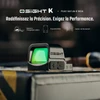 Viseur point rouge Olight Osight K noir de profil avec point vert 6 MOA et empreinte RMSc pour tir de précision