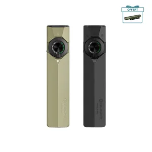 Olight ArkPro Ultra noir vue de face avec bouton de contrôle rotatif pour usages variés.