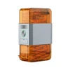 Olight Ostation X AAA Vue de face, orange et gris, chargeur de batterie intelligent et organisateur de piles pour la maison ou le bureau