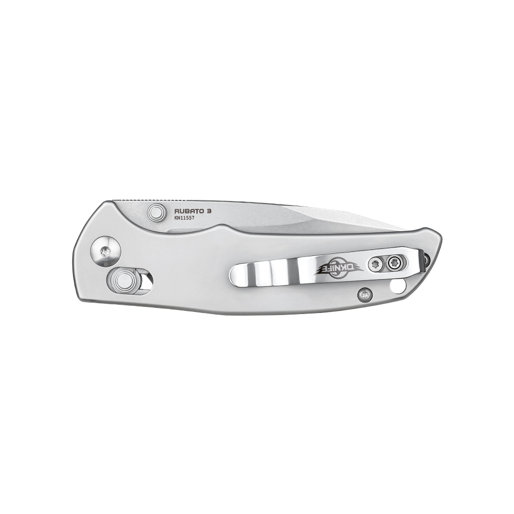 Oknife Rubato 3, un couteau pliant EDC en aluminium et acier, léger, compact et durable pour le transport quotidien et l'aventure