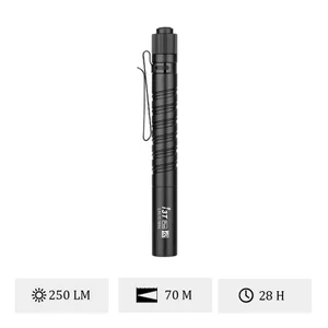 Lampe de poche i3T Plus noir, 250 lumens, portée 70m, autonomie 28h