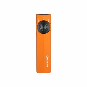 Lampe torche EDC Olight ArkPro Lite orange de face avec molette de sélection et indicateur de batterie pour le quotidien