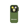 Lampe clip de poche Olight Oclip Pro vert olive de face avec triple LED pour le camping et le quotidien EDC