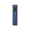 Olight Arkfeld Ultra bleu vue de face avec interrupteur et indicateur de batterie pour une utilisation quotidienne et en extérieur.