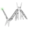 Pince multifonction NexTool en acier avec ciseaux, lime et tournevis sur fond blanc