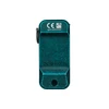 Mini lampe de poche EDC Olight Oclip Pro verte avec clip de fixation et marquage CE sur fond blanc