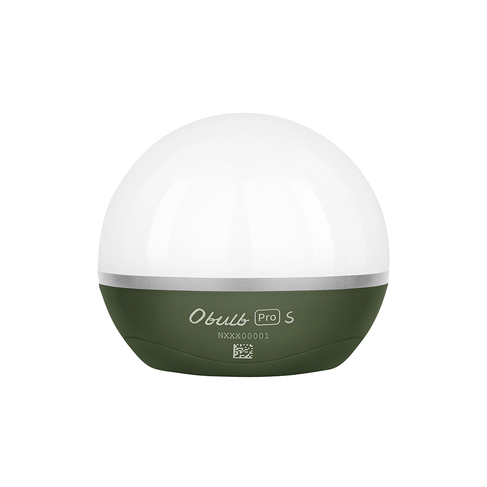 Ampoule LED Obulb Pro S verte, rechargeable, portable, lampe d'ambiance multicolore, idéal camping randonnée.
