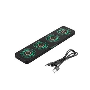 Station de recharge magnétique Olight Universal avec câble USB, 4 ports pour lampes de poche, support de chargeur noir