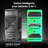 Olight Station intelligente 3-en-1 pour batteries AA et AAA, chargeur testeur organisateur de stockage.