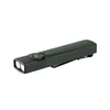 Lampe de poche EDC plate Olight Arkfeld Ultra vert olive avec laser vert et lumière UV sur fond blanc
