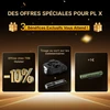 Offres spéciales PL X : 3 bénéfices exclusifs. -10% chez TRB Holster, tirage au sort (lampe Olight), et Olight à +1€.