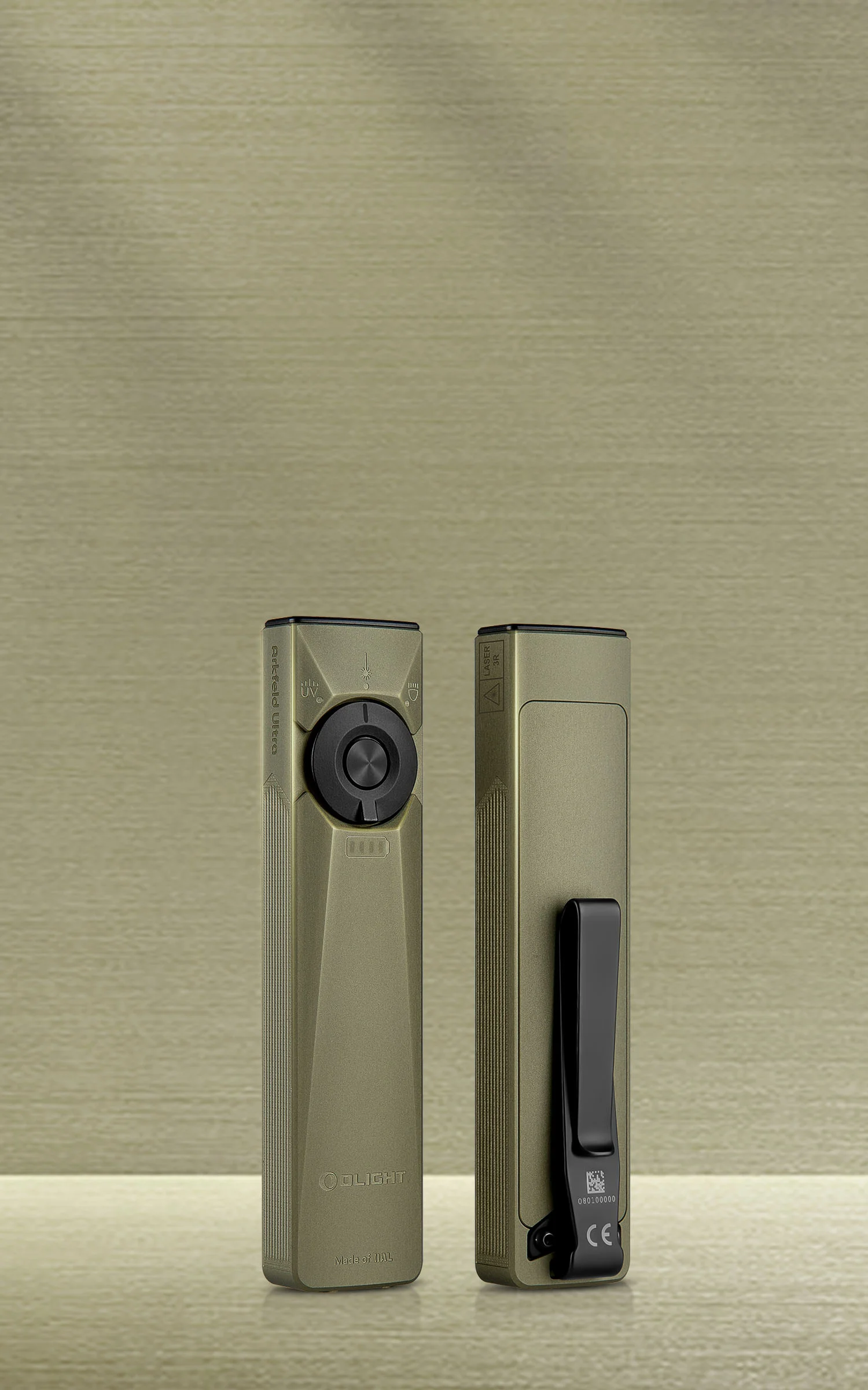 Arkfeld Ultra Lampe de poche avec laser et UV en O-Aluminium