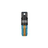 Mini lampe torche Olight Oclip Pro bleue et orange de face avec motif damier pour EDC et camping