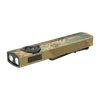Lampe torche Olight ArkPro camouflage jaune de profil avec double LED et port USB pour le camping et EDC