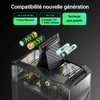 Olight Chargeur de piles AAA noir avec piles vertes pour recharge universelle et compatible