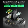 Olight AAA et AA batteries rechargeables avec chargeur intelligent, compatibles multi-marques pour une utilisation quotidienne et durable.