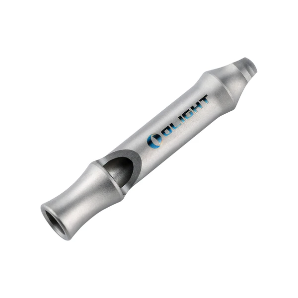 Sifflet d'urgence Olight en titane pour survie, camping et extérieur