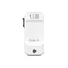 Olight Oclip Pro blanc, vue de face, clip magnétique portable pour fixer la lampe de poche.