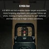 Viseur point rouge Olight Osight SE noir vue arrière avec point de 6 MOA sur cible pour tir tactique et défense