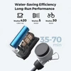 Pompe de douche de camping portable avec batterie offrant 35 à 70 min d'autonomie et haute efficacité d'économie d'eau