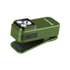 Lampe clipable Olight Oclip Pro verte avec port USB de profil pour la randonnée et le quotidien