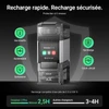 Olight Ostation 2 Pro Station de Recharge Gris Transparent avec Protection Contre les Surcharges et Surchauffes pour Piles AAA.