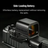 Viseur point rouge noir Olight Osight SE avec compartiment pile latéral pour un changement rapide sur pistolet