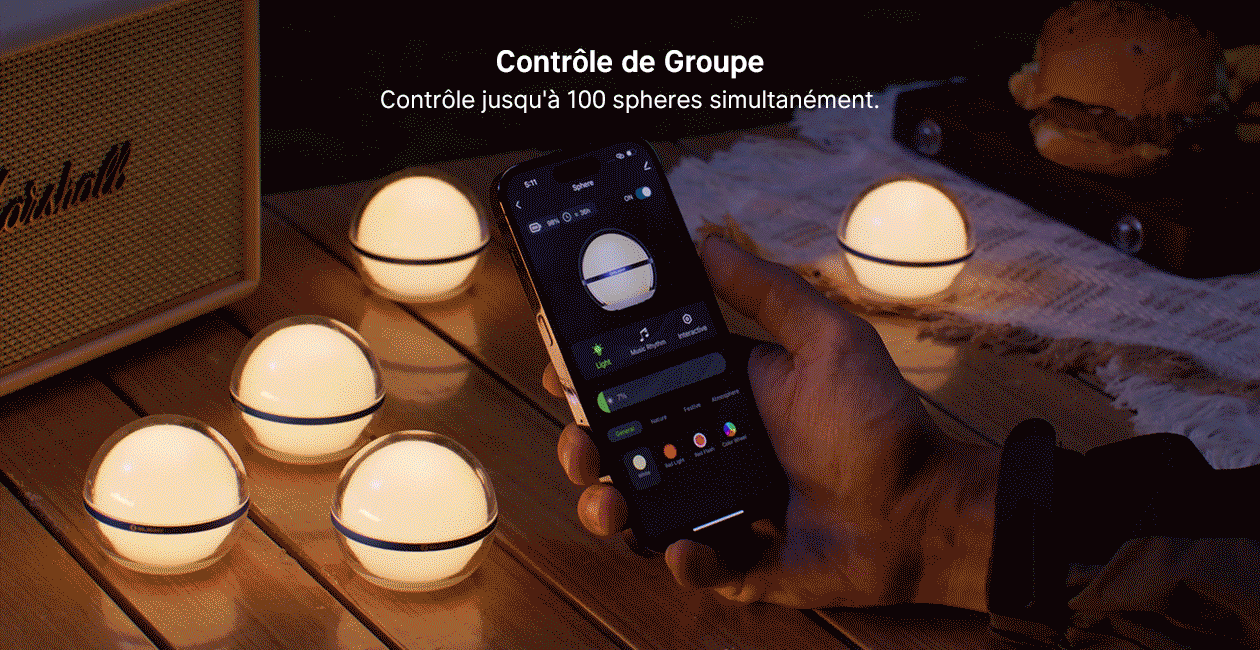 Olight Sphere: Lampe d'Ambiance LED Rythme Musical - Olight France