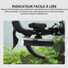 Éclairage vélo Goshawk 1600 avec indicateur de batterie vert sur guidon de vélo de route