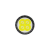 Tête de la lampe de poche noire Olight Seeker Ultra avec quatre LED puissantes pour éclairage extérieur et tactique