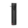 Lampe de poche EDC plate Olight Arkfeld Ultra noire avec sélecteur rotatif et port de charge sur fond blanc