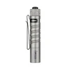 Lampe de poche i5R EOS gris argenté, rechargeable par USB, avec clip de ceinture