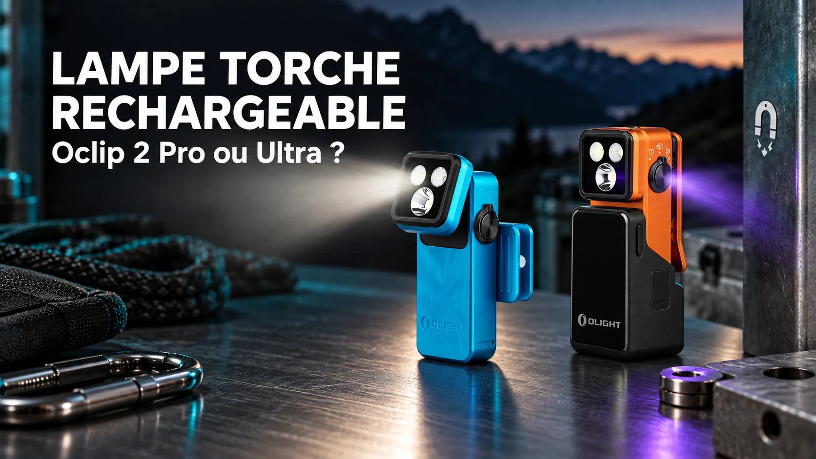 Lampe torche rechargeable compacte : Oclip 2 Pro ou Ultra, laquelle choisir en 2026 ?