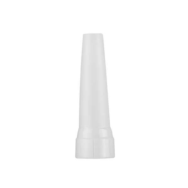 Buse blanche conique pour cartouche de mastic, silicone ou colle.