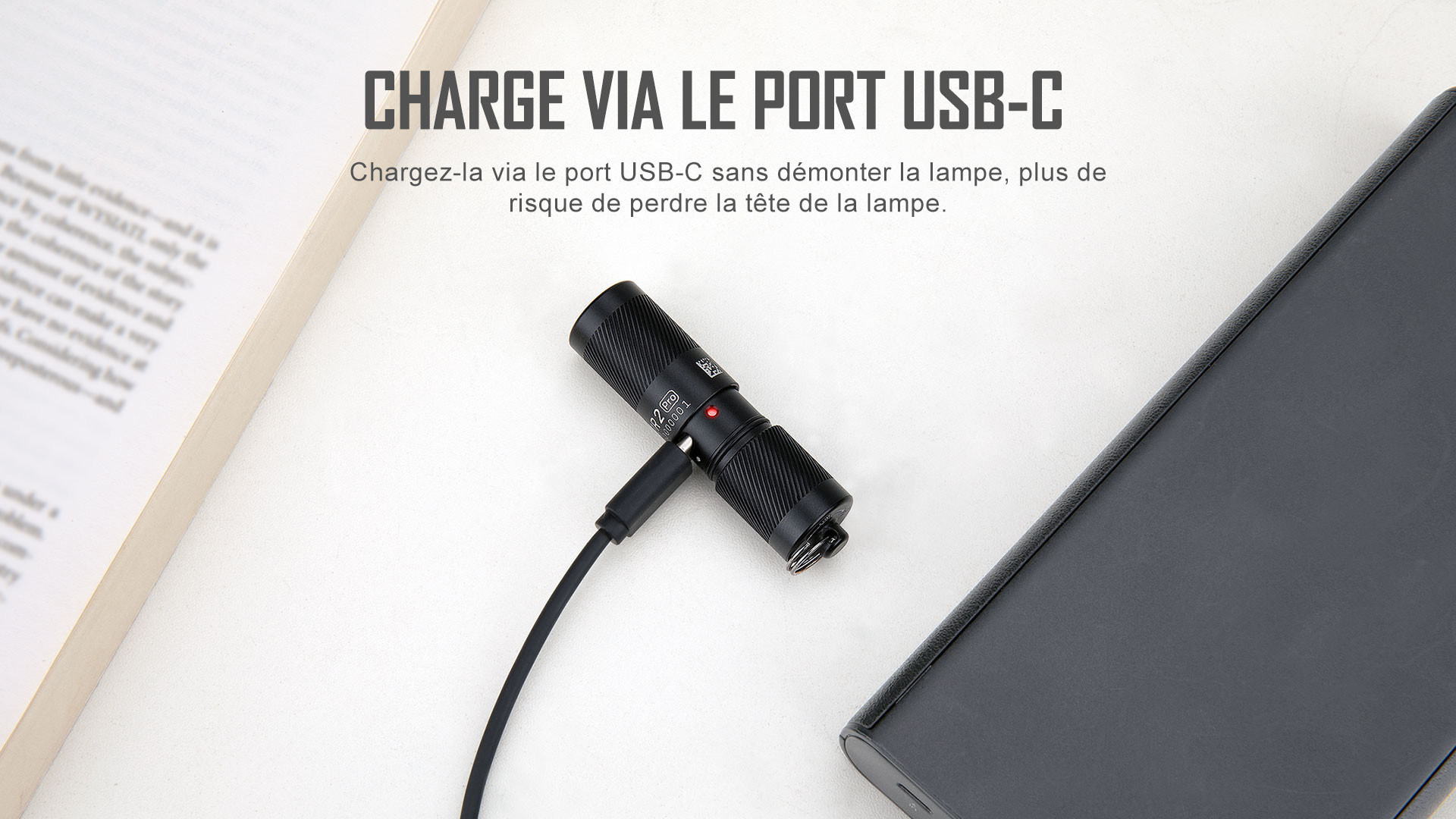 Olight i1R 2 Pro, lampe de poche, nouveau port USB-C