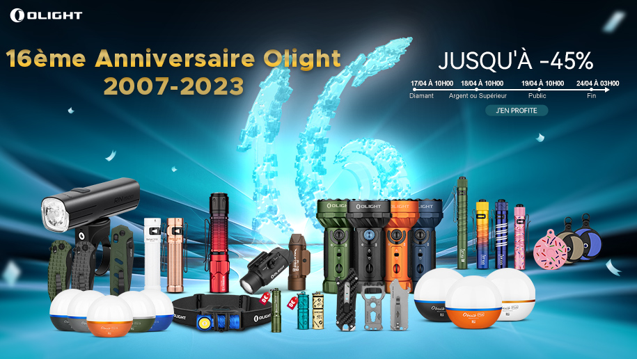 Célébration du 16ème Anniversaire d'Olight