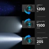 Olight ArkPro Ultra, lampe de poche noire avec lumière UV, faisceau large et concentré pour usages multiples.