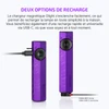 Lampe violette Olight ArkPro avec double recharge USB-C et magnétique MCC pour un usage polyvalent au quotidien