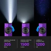 Lampe torche Olight ArkPro violette avec sélecteur de faisceau concentré, large et lumière UV pour EDC et détection