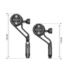 Supports Olight noirs pour compteur vélo/GPS, 134mm et 115mm. Fixations guidon.
