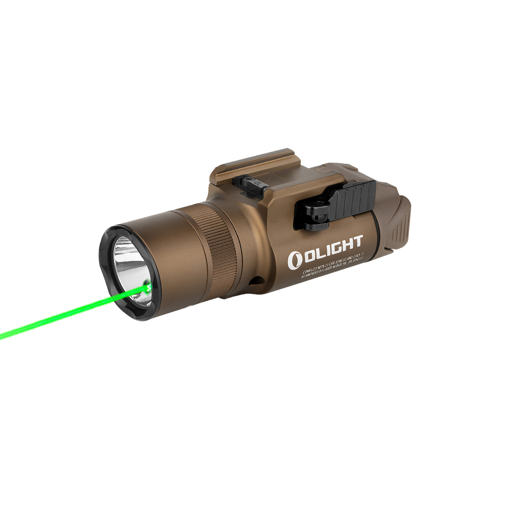 Olight Baldr Pro R | Lampe tactique avec laser vert & 1350 lumens