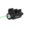 Olight noir Baldr S lampe de poche tactique et viseur laser vert pour tir de précision.