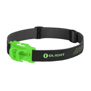 Bandeau de phare Olight H-series vert vif et noir pour lampes frontales, avec logo Olight