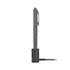 Stylo lampe de poche Olight Open Glow noir rechargeable sur sa base de charge USB pour le transport quotidien EDC