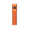 Lampe de poche LED orange rechargeable, torche tactique compacte, éclairage d'extérieur