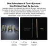 Olight Baton Ultra, comparaison de matériaux OAL et aluminium, durabilité et résistance aux rayures pour utilisation extérieure.