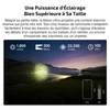 Olight Baton Ultra, lampe de poche compacte éclairant un paysage lacustre la nuit, polyvalente pour l'extérieur.