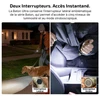 Olight Baton Ultra vue de côté avec interrupteur latéral et arrière pour promenade de chien le soir, lumière de voiture.
