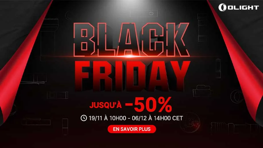 black friday olight promo jusqu'à 50%